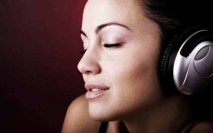 listening to music