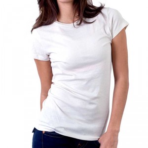 white woman shirt