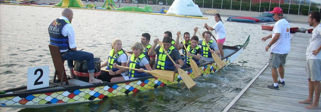 Dragon Boat Team Building in Barcelona