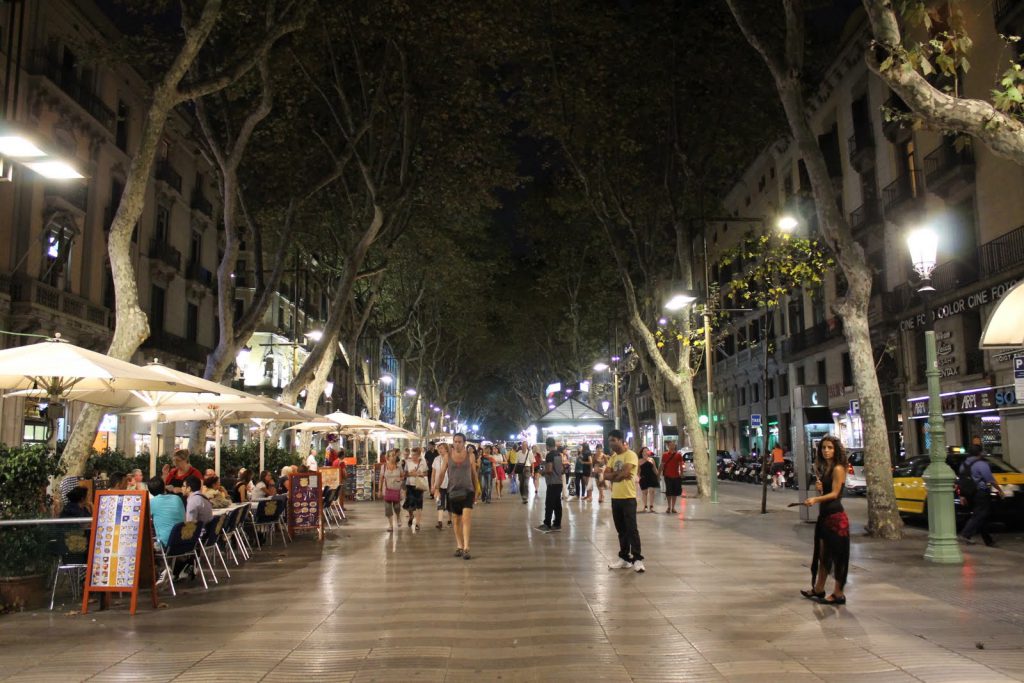 Las Ramblas Nightlife in Barcelona